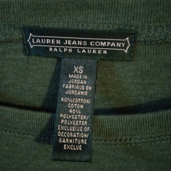 Ralph Lauren Jeans Co. Equestrian Style Top with Zipper Shoulder Elbow Pads XS - Picture 5 of 12
